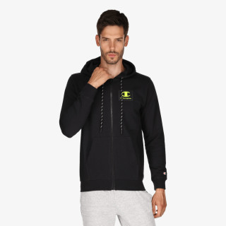 Champion RUBBER LOGO FULL ZIP HOODY 