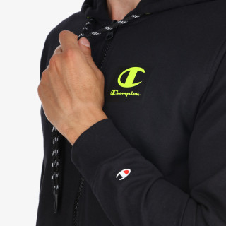 Champion RUBBER LOGO FULL ZIP HOODY 