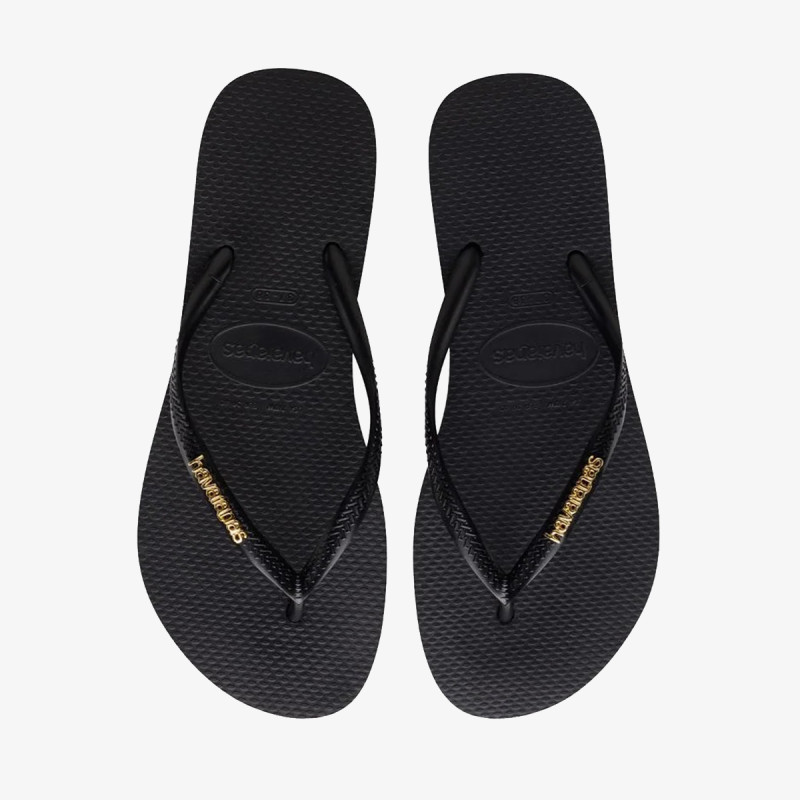 Havaianas SLIM LOGO METALLIC BLACK 