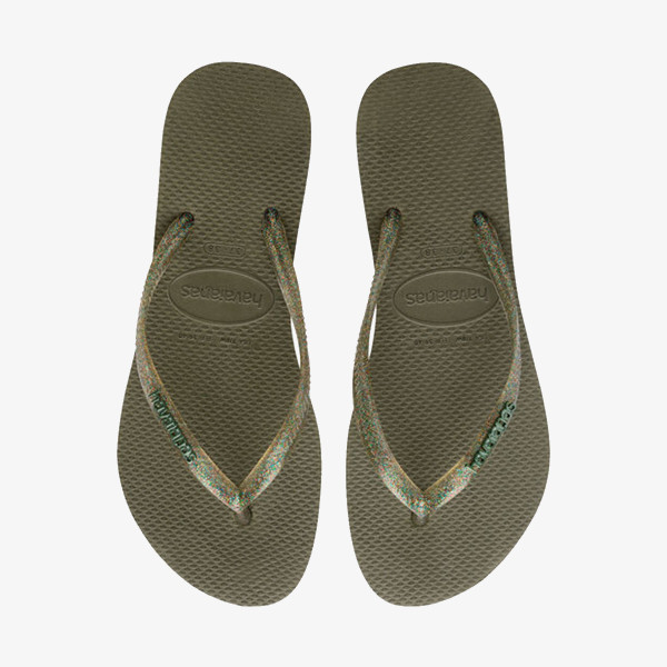 Havaianas SLIM LOGO METALLIC GREEN 