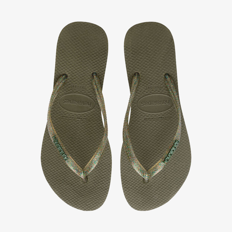 Havaianas SLIM LOGO METALLIC GREEN 