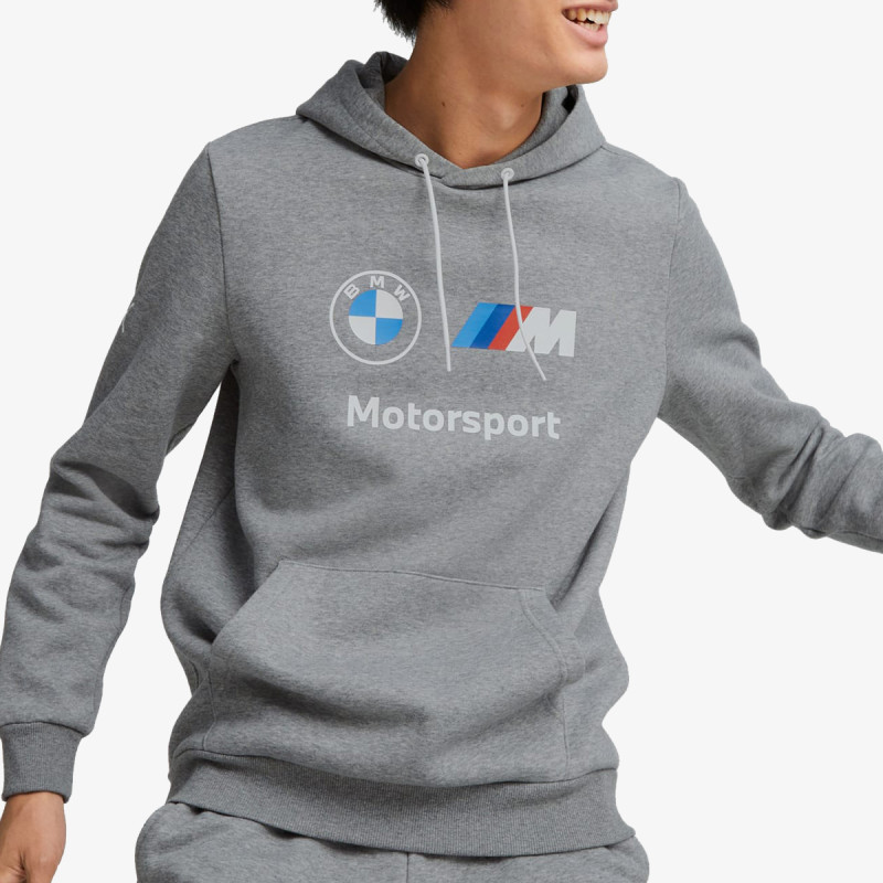 Puma BMW MMS ESS FLEECE HOODIE MEDIUM GRAY HE 