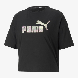 Puma Floral Vibes Cropped Tee 