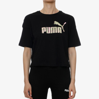 Puma Floral Vibes Cropped Tee 