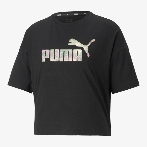 Puma Floral Vibes Cropped Tee 