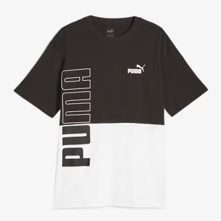 Puma PUMA POWER Colorblock Tee PUMA Black-PUM 