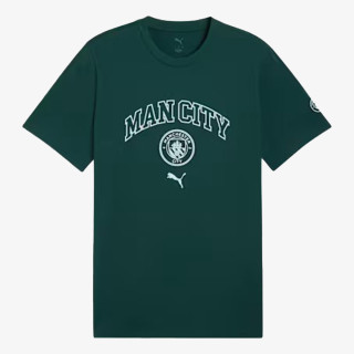 Puma MCFC FtblCulture Tee Green Terrain-Sea G 