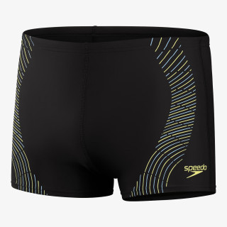 Speedo TECH PRNT ASHT AM BLACK/YELLOW 