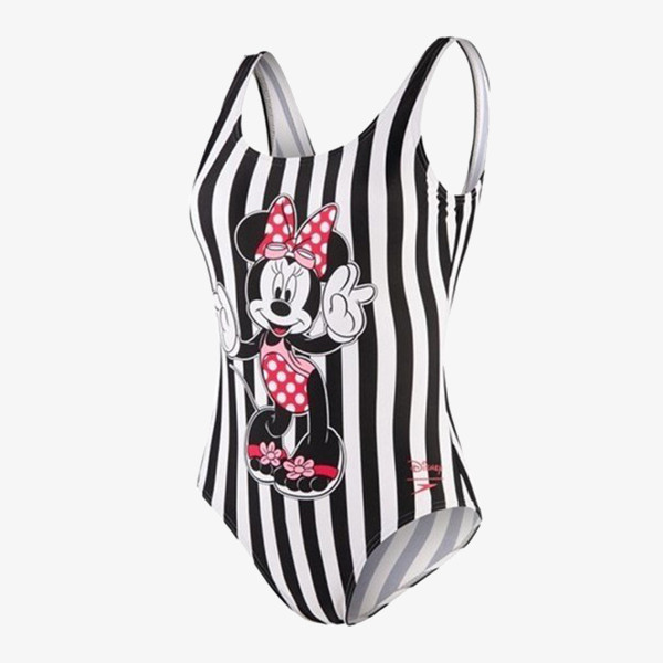 Speedo MINNIE PLACEMENT U BACK AF BLACK/WHITE 