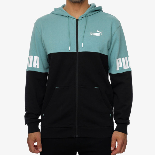 Puma P ER COLORBLOCK FULL-ZIP HOODIE TR 