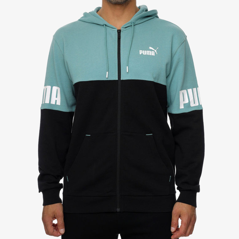Puma P ER COLORBLOCK FULL-ZIP HOODIE TR 