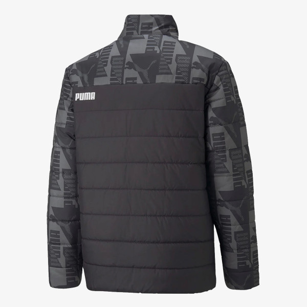 Puma ESS+ PADDED AOP JACKET PUMA BLACK 
