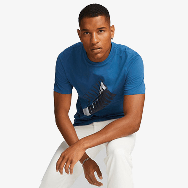 Puma PUMA POWER LOGO TEE LAKE BLUE 