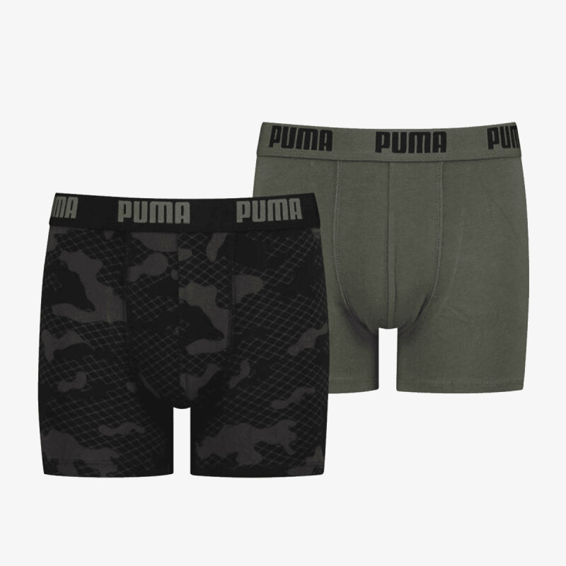 Puma PUMA KIDS LOGO AOP BOXER 2P ARMY GREEN 