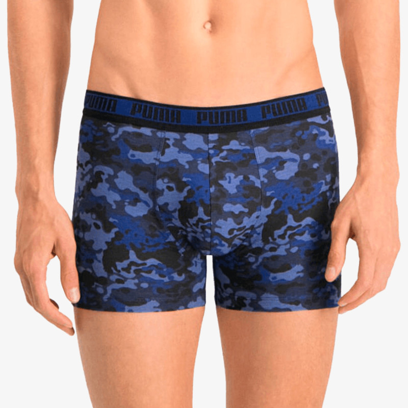 Puma PUMA MEN CAMO BOXER 2P BLUE   GREY MELAN
