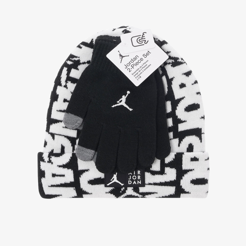 JAN AJ AOP BEANIE SET 