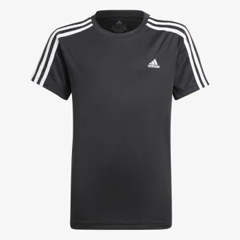 ADIDAS BOYS D2M 3 STRIPES T-SHIRT 