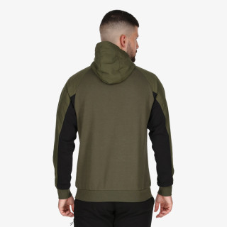 Champion RUBBER LOGO HALF ZIP HOODY 