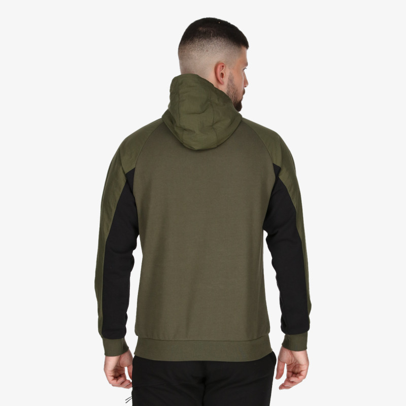Champion RUBBER LOGO HALF ZIP HOODY 