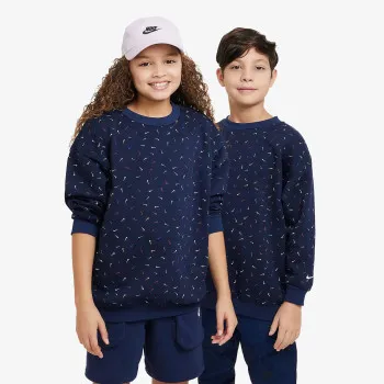 NIKE G NSW ICN FLC CREW LOGO PRNT 