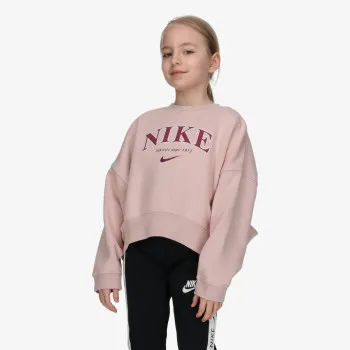 NIKE G NSW TREND FLC CREW PRNT 