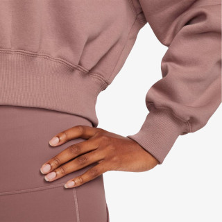 Nike W NSW PHNX FLC CROP VNECK 