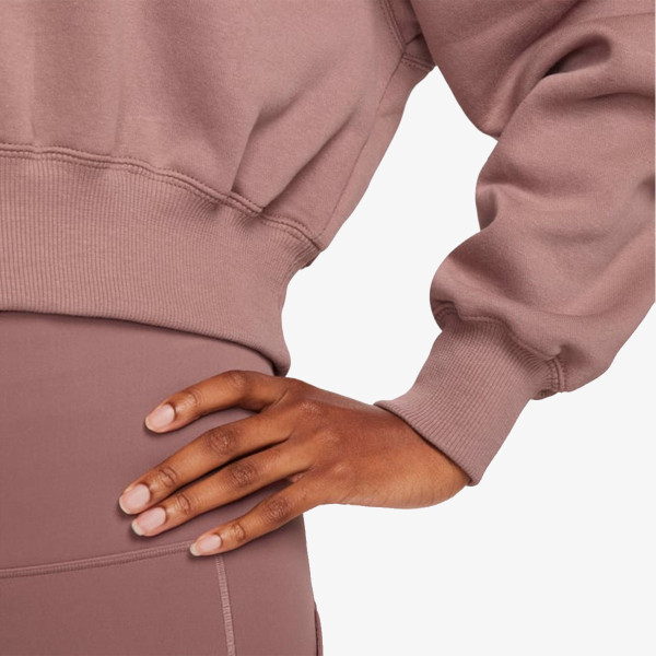 Nike W NSW PHNX FLC CROP VNECK 