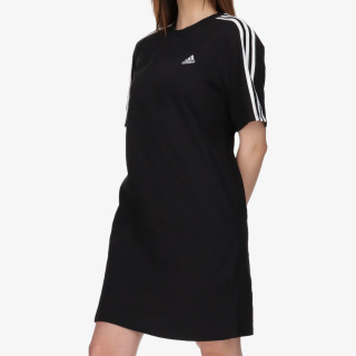 adidas Šaty Essentials 3-Stripes Single Jersey Boyfriend Tee 