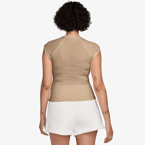 Nike W NSW CHILL KNIT RIB SS TOP 