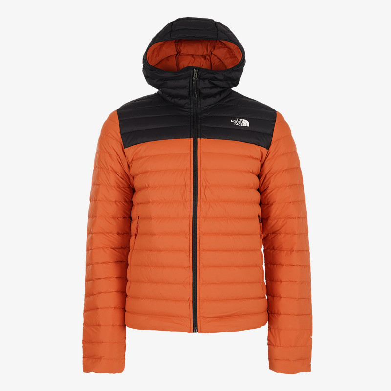 The North Face M STRCH DWN HDIE BRNTOCHR/TNFBLK 