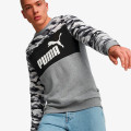 Puma ESS+ CAMO CREW FL PUMA BLACK 