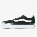 Vans WM WARD PLATFORM CANVASBLK/WHT 