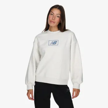 NEW BALANCE Essentials Brushed Back Fleece Crew 